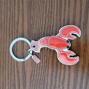 Coach Lobster or Crawfish Keychain Fob Charm Nice! 🦞